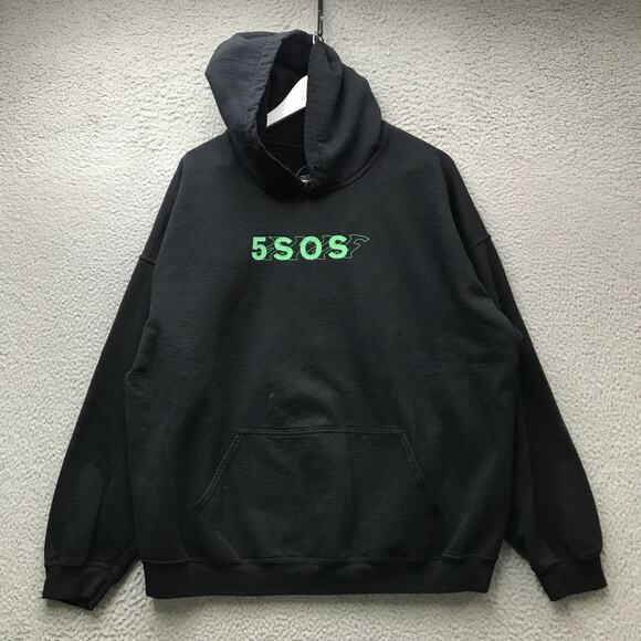 5 Seconds Of Summer Youngblood Music Sweatshirt Hoodie Mens XXL Black Purple - Picture 7 of 7